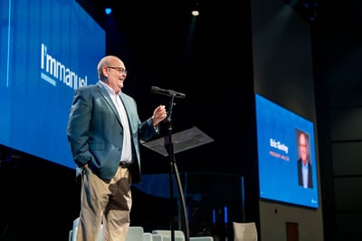 Immanuel President and CEO Eric Gurley talks during Immanuel's annual Leadership Summit.