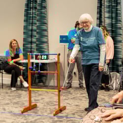 Residents and employees celebrate friendly competition at the All-Immanuel Ladder Golf tournament