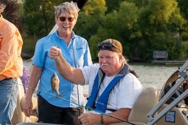 Partnership keeps Immanuel residents, PACE® participants hooked on lake trips